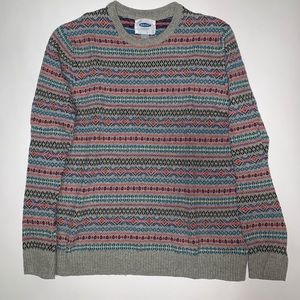 Multi-color cotton sweater